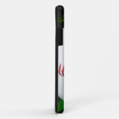 Weißes Baseball mit rotem Stich Case-Mate iPhone Hülle (Hinten/Rechts)