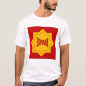 Weißes Basenshirt Design ESPANA T-Shirt (Vorderseite)