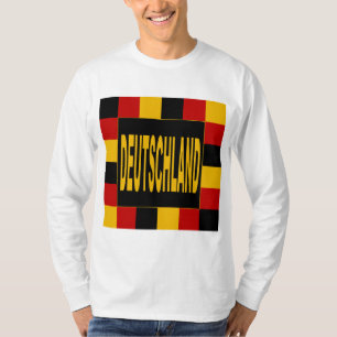 Weißes basisches T-Shirt DEUTSCHLAND