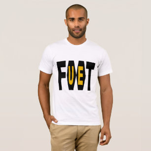 Weißes basisches T-Shirt Foot UE Design