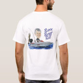 Weißes Bass-Boot Bill T-Shirt (Rückseite)
