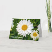 Weißes Beileid Karte (Vorderseite)