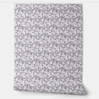 Weißes Berry-Kontur-Wandpapier