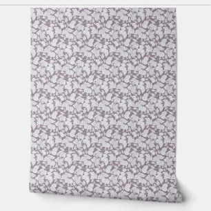 Weißes Berry-Kontur-Wandpapier Tapete