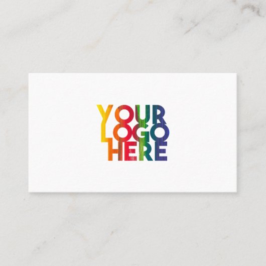 Weißes Berufliches Firmenlogo Visitenkarte (Vorderseite)