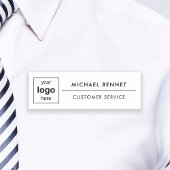 Weißes Berufliches Geschäft mit benutzerdefinierte Namensschild