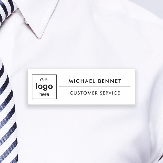 Weißes Berufliches Geschäft mit benutzerdefinierte Namensschild