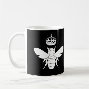 Weißes Bienenkönigin-Logo… sind Sie eine Kaffeetasse