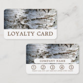 Weißes Birch Wood Treuekarte (Vorne/Hinten)