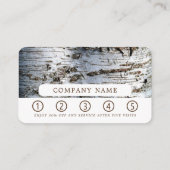 Weißes Birch Wood Treuekarte (Rückseite)