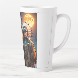 Weißes Bison und amerikanischer Oberbefehlshaber Milchtasse