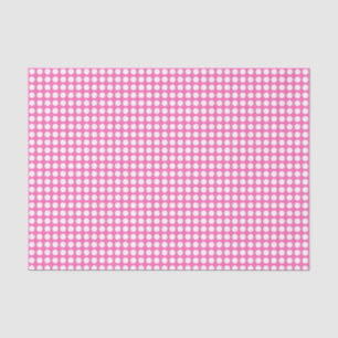 Weißes Blatt auf rosafarbenem Gewebpapier Seidenpapier