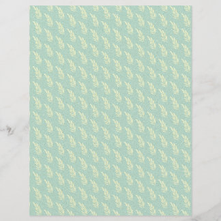 Weißes Blätter auf Blue Textured Paper Sheet