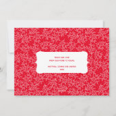 Weißes Blätter Weihnachts-Foto Feiertagskarte (Rückseite)