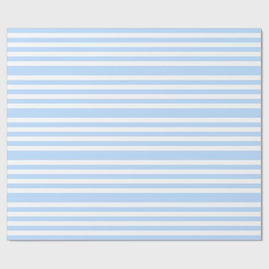 Weißes, blau gestreiftes Geschenkpapier (Flach)