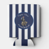 Weißes blaues Rum Skelett kann kühlen Dosenkühler (Rückseite)