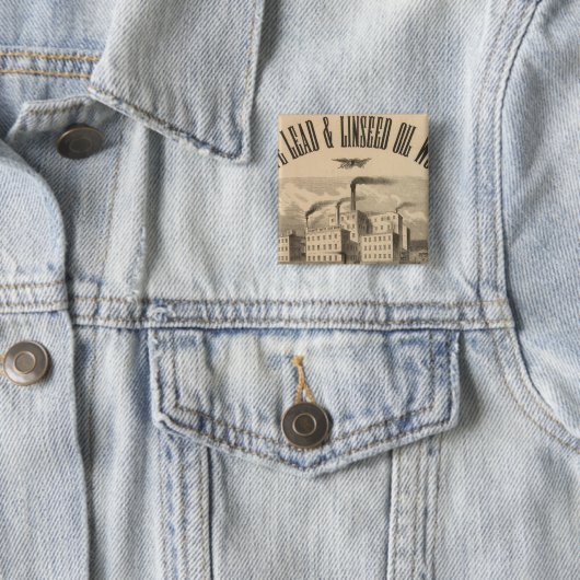 Weißes Blei und Ölarbeiten von Linsaaten Button (Beispiel)