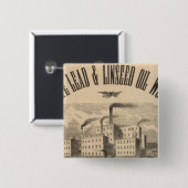 Weißes Blei und Ölarbeiten von Linsaaten Button (Vorne & Hinten)