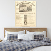 Weißes Blei und Zink Leinwanddruck (Insitu (Schlafzimmer))