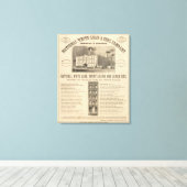 Weißes Blei und Zink Leinwanddruck (Insitu (Holzboden))