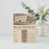 Weißes Blei und Zink Postkarte (Stehend Vorderseite)