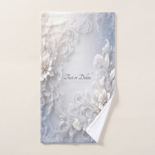 Weißes Blühtest Handtuch Set (Handtuch)