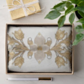 Weißes Blume-Dekorpapier Seidenpapier (Geschenk)