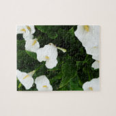 Weißes Blume Fotogrpahy Puzzle (Horizontal)