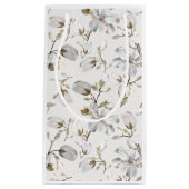 Weißes Blume-Geschenktasche Kleine Geschenktüte (Vorderseite)