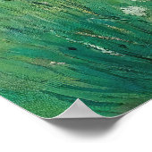 Weißes Blume-Malplakat Poster (Ecke)