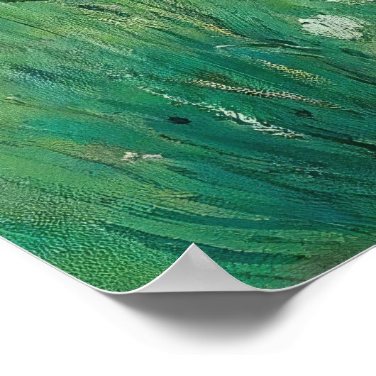 Weißes Blume-Malplakat Poster (Ecke)