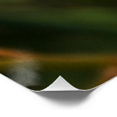 Weißes Blume-Poster Poster (Ecke)