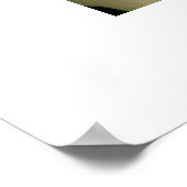 Weißes Blume-Poster Poster (Ecke)