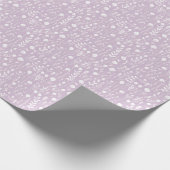 Weißes Blume zum Lavendelwaschpapier Geschenkpapier (Ecke)