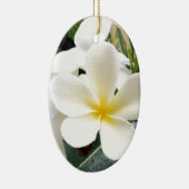 Weißes Blumen Keramikornament (Rechts)