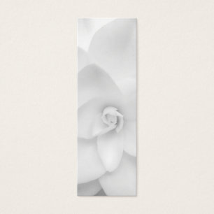 Weißes Blumen-Lesezeichen