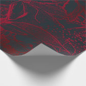 Weißes Blumenbündel Transparent - Illusion Geschenkpapier (Ecke)