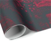 Weißes Blumenbündel Transparent - Illusion Geschenkpapier (Rolleneckpunkt)