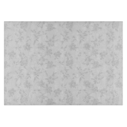 weißes Blumenglasschneidenbrett Schneidebrett (Vorderseite)