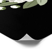 Weißes Blumenzelt Poster (Ecke)