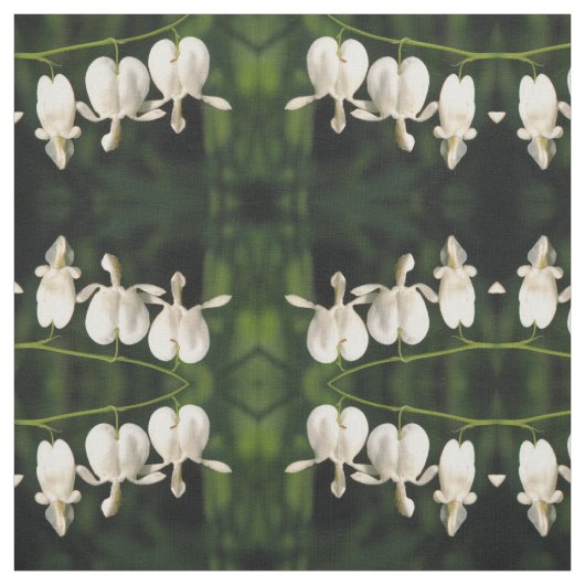 Weißes blutendes Herz Stoff (Muster)