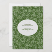 Weißes botanisches Weihnachtsfest-Foto Feiertagskarte (Rückseite)