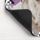 Weißes Boxer-Foto Mousepad (Ecke)