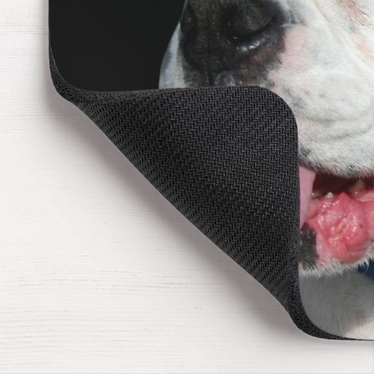 Weißes Boxer mousepad (Ecke)