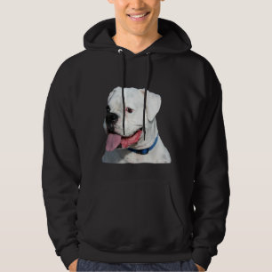 Weißes Boxer-Sweatshirt Hoodie