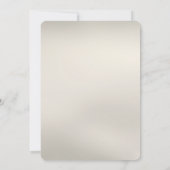 Weißes Brautparty Einladung (Rückseite)