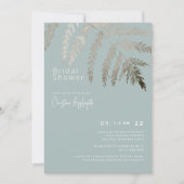 Weißes Brautparty Einladung (Vorderseite)