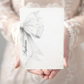 Weißes Brautparty Einladung