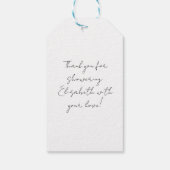 Weißes Brautparty für Anhänger (Rückseite)