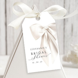 Weißes Brautparty Geschenkanhänger